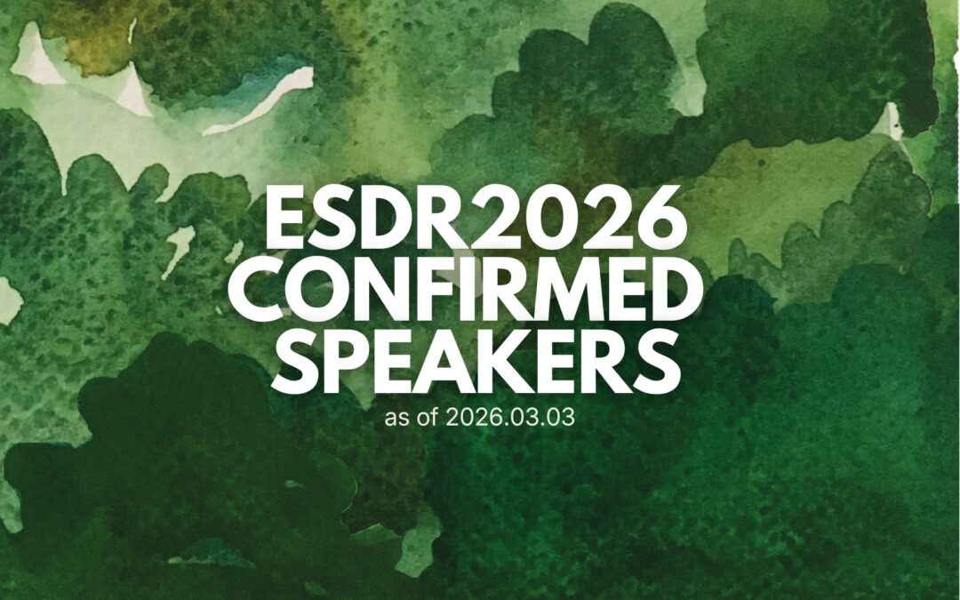 ESDR2026 confirmed keynotes speakers